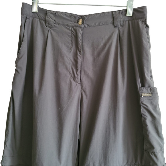 EXOFFICIO Convertible Zip Off Travel Pants Putty Gray Women's 14 - Picture 4 of 14